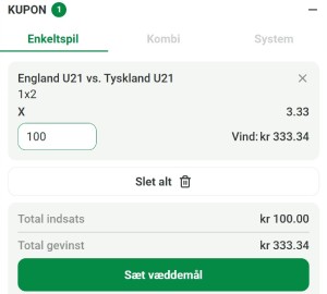 Placer dit kvalificerende væddemål for at få din bonus