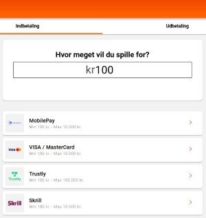Indbetal hos din bookmaker