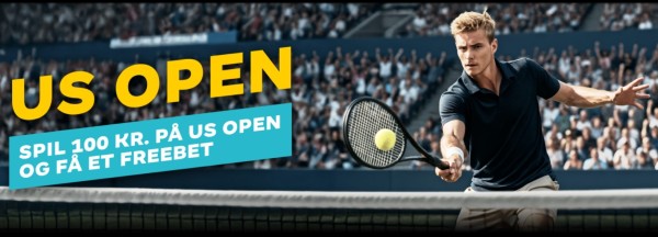 Cashpoint US Open freebet - Spil 100 kr. på US Open og få et freebet