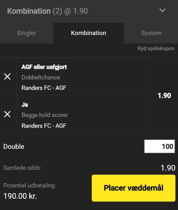 Unibet odds bonus tip